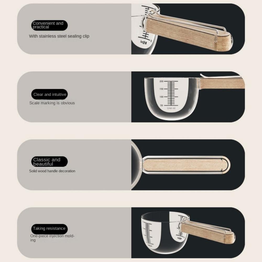 Пластиковые мерные ложки для сухого корма с зажимом для герметизации, новые мерные чашки для домашних животных, для собак и кошек