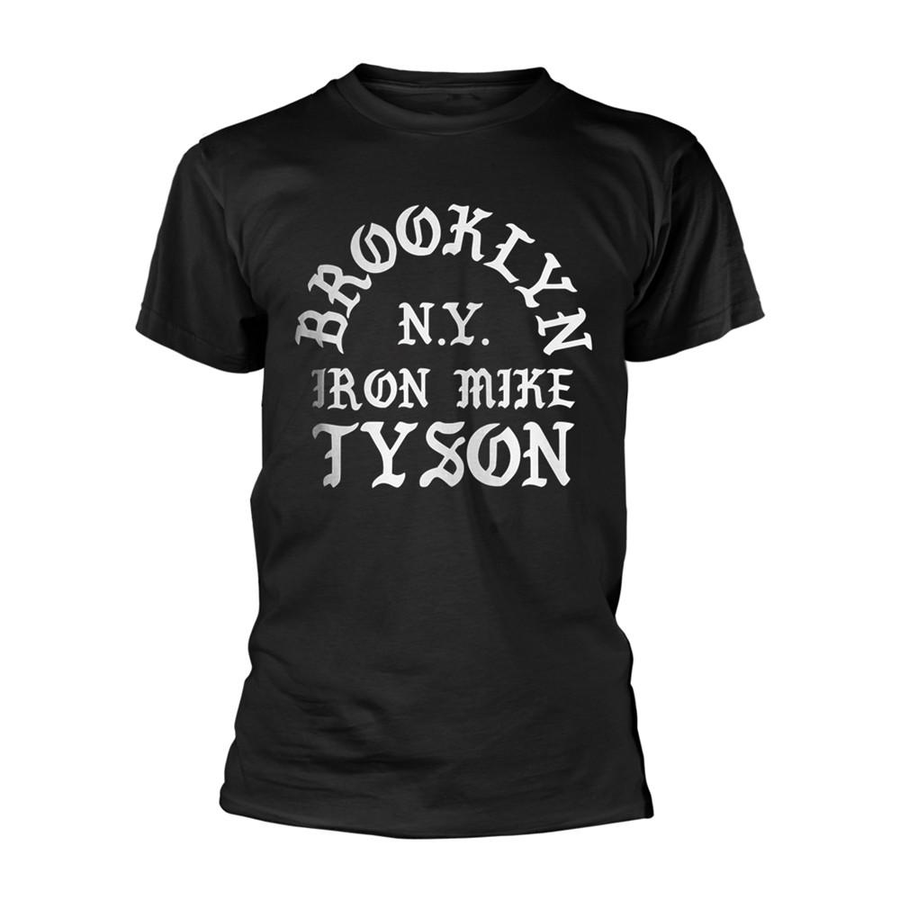 MIKE TYSON - OLD ENGLISH TEXT BLACK T-Shirt Small
