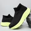 Men‘s Running Shoes Slip-on Socks Shoes Breathable Knit Casual Sneakers Anti-slip Fitness Walking Shoes Male Lightweight Flats
