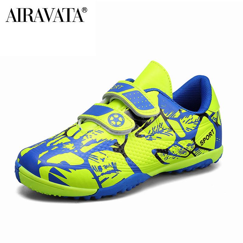 Тренировочные TF футбольные бутсы для мальчиков, противоскользящие молодежные футбольные бутсы с искусственной травой, спортивные тренировочные бутсы для девочек, футбольные бутсы