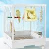 Bite Resistant Hanging Parrot Nest Breathable Net Bird House Triangle Bird Hammock  Bird Cage