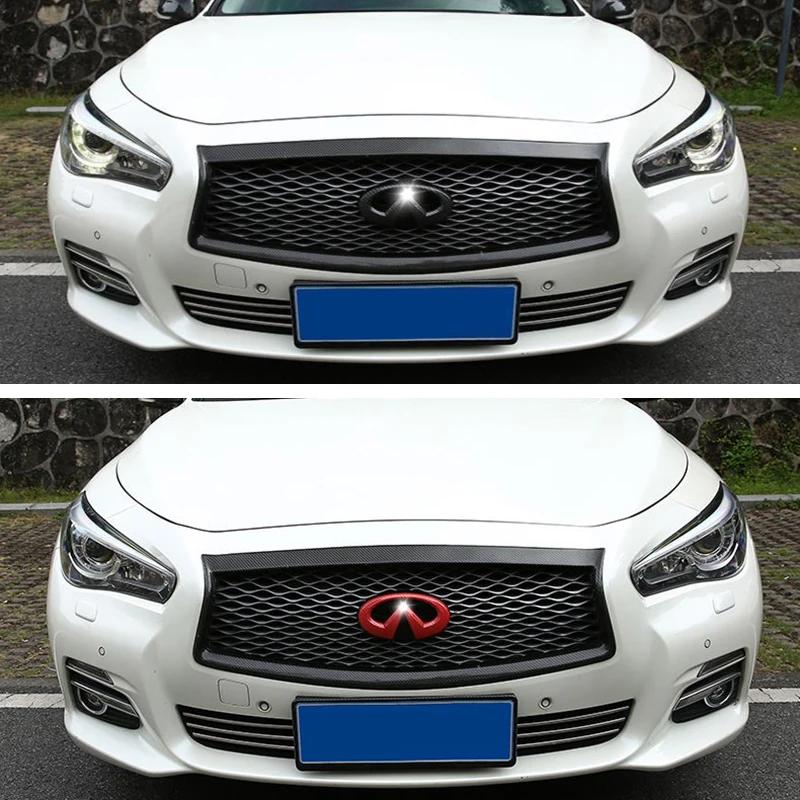 ABS Refitting Sport Sticker Car Front Grille Emblem for Infiniti Q50L Q50 Rear Trunk Badge Label Automobiles Exterior Decoration AA1