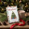 Christmas Gift Card Holders Spiral Bound Book, Vibrant Festive Design Keepsake Booklet, Winter Celebration Cards Compact Decorative Present Holder for
