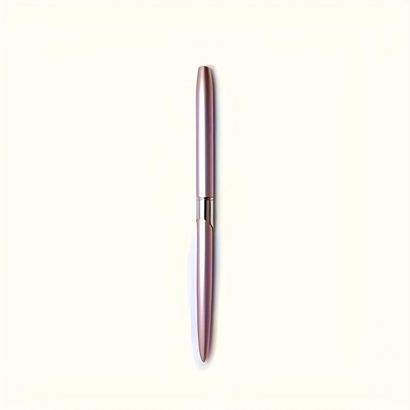 1Pc Professional Nail Art Brush With Non-Slip Handle - Pink Metallic Gel Sculpting Pen For Manicure, Pedicure, And Nail Art - Durable Nylon Bristles