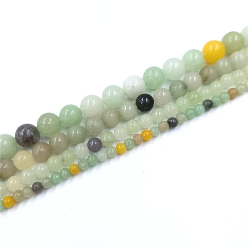 4/6/8/10 мм Изготовление ювелирных изделий для ожерелья, бусины из натурального камня, браслет, мода, сделай сам, материал для бисероплетения, серьги, шнурок