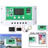 100A Solar Charge Controller 12 24V PWM Solar Panel Controller Battery Intelligent Regulator with Dual USB Port