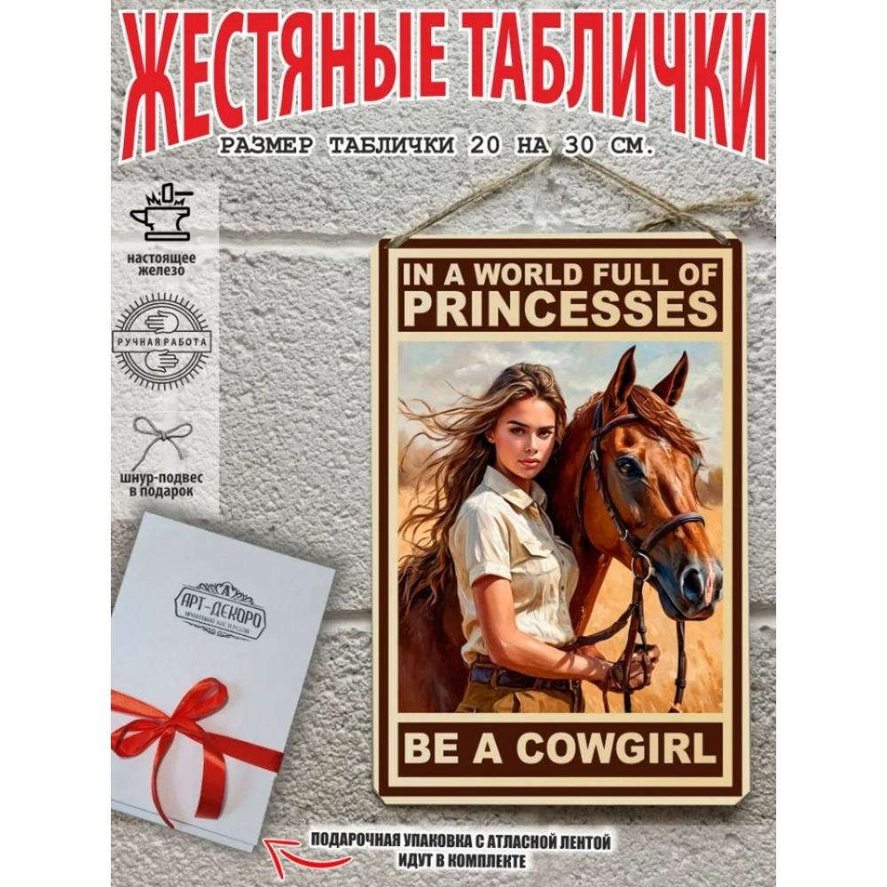 Винтажная металлическая табличка Лошадь Настенное искусство Декор Интерьер Постер
