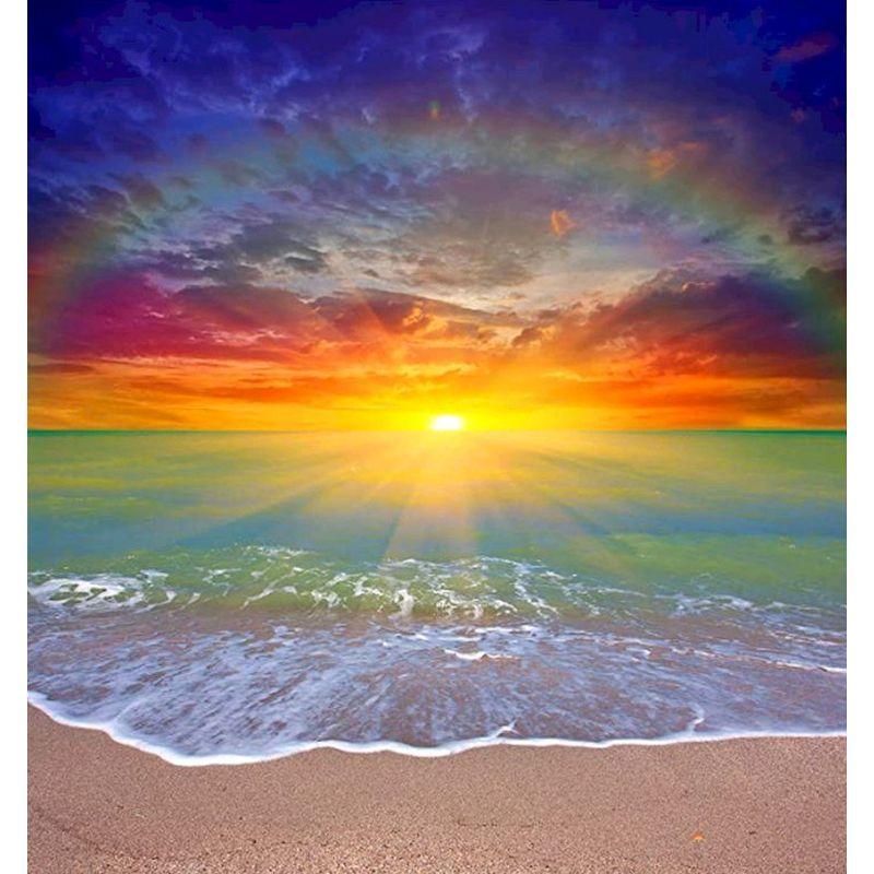 Алмазная мозаика, набор для вышивания пейзажей заката, 5d наборы для алмазной живописи, морская картина из страз, украшение для дома