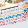 5Rolls Flower Decorative Tape Aesthetic Tape 10mmX2M Each Adhesive Tape for Art Craft Scrapbooking Photo Frame Journal