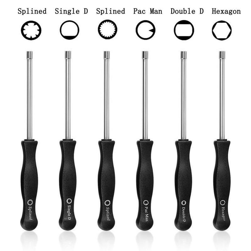 6PCS/Set Screwdriver Carburetor Adjustment Tool Single D Double D Hexagon Hex Socket Kit Set for Most 2cycle Carburetor LS