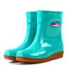 Women's Rain Boots Waterproof Water Boots for Woman Rain Rubber Shoes Non-slip High-Top Ankle Boots Platform Rainboots