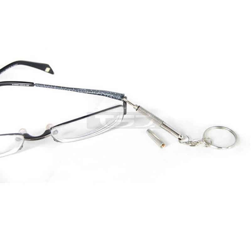 2 * Repair Keychain Screwdriver Tool Flat Head Screwdriver Multifunctional Keychain