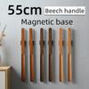 55CM Wooden Long Handle Magnetic Shoehorn Long Shoe Spoon Horn for Shoes Wear Shoe Easier