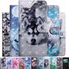 3d Cat Dog Flower Painted Flip Leather Case For Samsung A01 A11 A21 A21s A31 A41 A51 A71 M31s M30s M21 A20 A30 A50 S Book Cover