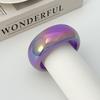 Transparent Colorful Resin Bangles Punk Hip Hop Chunky Bangles Laser Bracelets  Women Jewelry