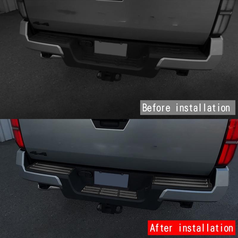 For TOYOTA TACOMA 2024 2025 Rear Bumper Foot Plate Trunk Door Sill Guard Protector Cover Car Rear Trunk Sill Cover accessories