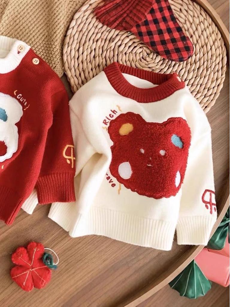 Свитер «Семья маленьких кроликов»: 2025 Осень/Зима Мультяжный Трикотаж для Мамы и Дочки и Другое