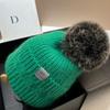 Iceland Flower and Youth Winter Fox Hairball Knitted Hat European and American Cold Warm Rabbit Hair Wool Hat Female
