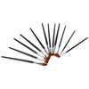 12 Pcs Painting Brush Nylon Hair Wooden Watercolor Gouache Painting Supply Kit