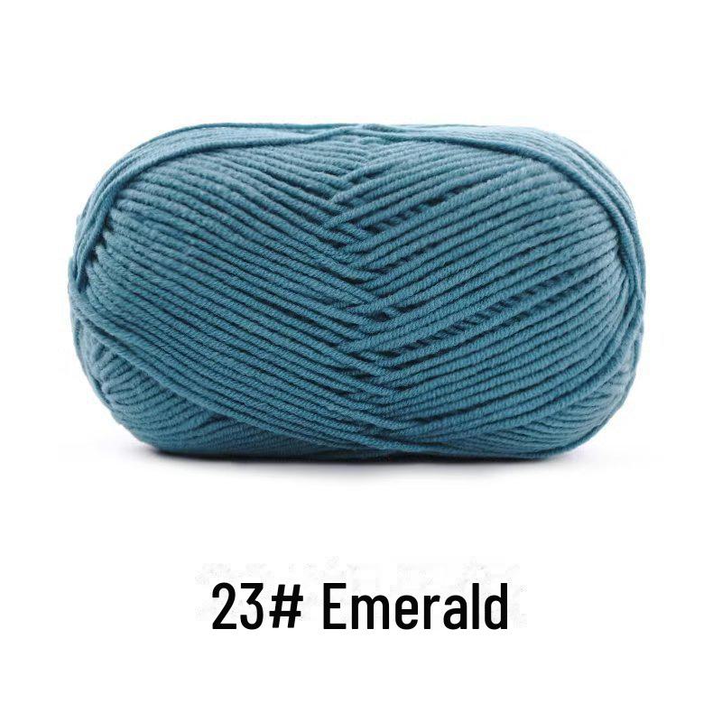 4-х ниточная пряжа из гребенного хлопка для кукол ручной работы, 40 г молочного хлопка, набор материалов для кукол своими руками