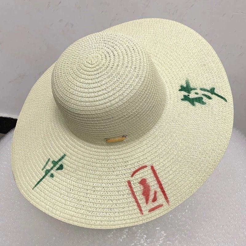 Handmade straw hat men's big brim sun protection visor fishing walking vegetable growing work sun hat women's knitting