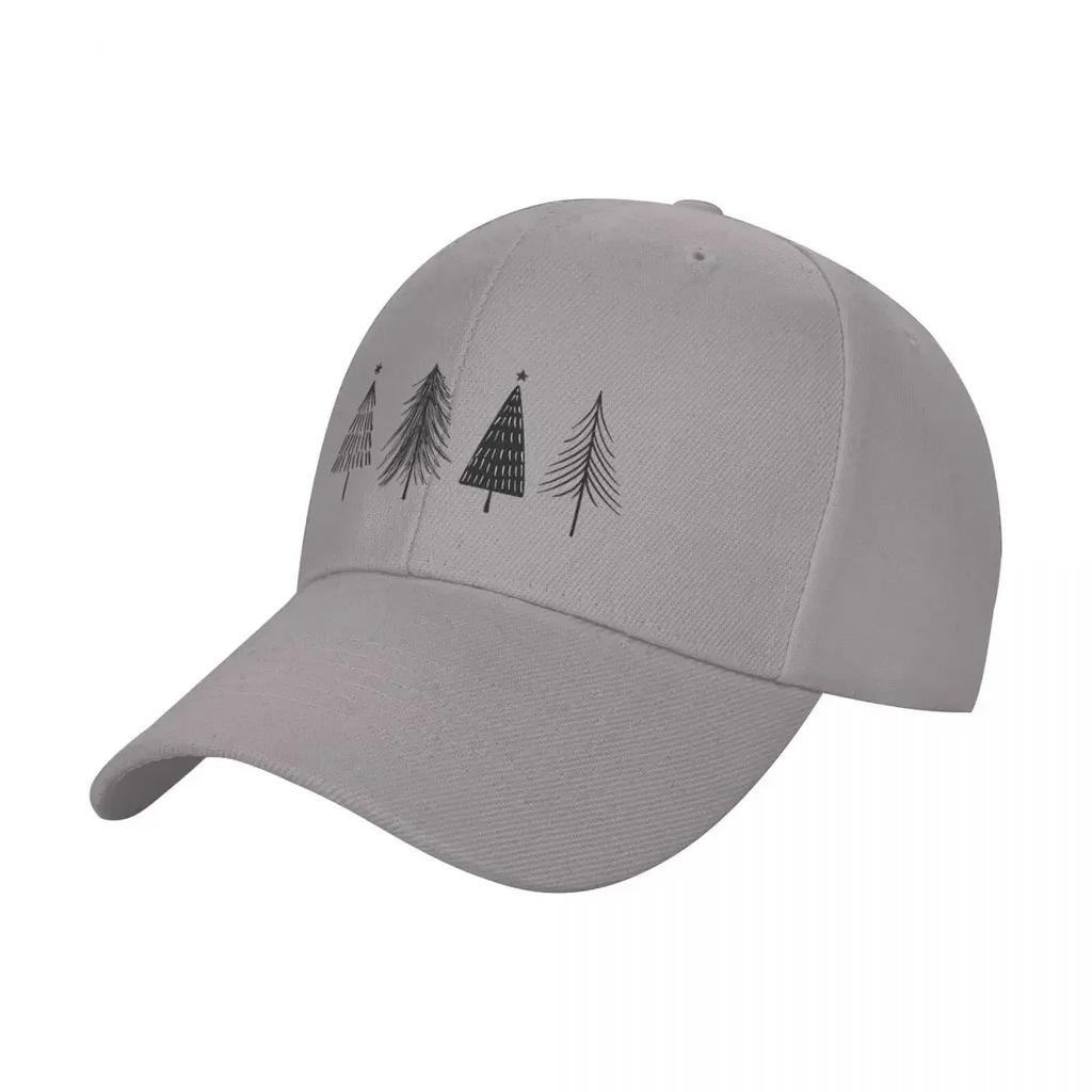 cute christmas tree pine navidad postcard card mugs snow Baseball Cap Designer Hat designer cap For Girls Unisex's