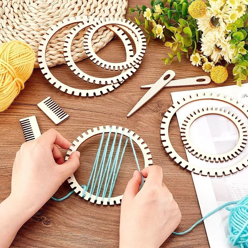 Traditional Hand Weaving Machine Versatile Circular Gear Weaving Beginner Friendly