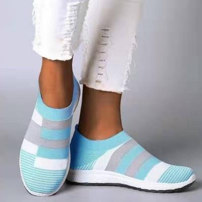 Женская повседневная обувь Летняя дышащая обувь для ходьбы Балетки Кроссовки Женская вулканизированная обувь Слипоны Лоферы Женская обувь WSH4166