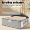 4Pcs Sheet Storage Box Organizer Foldable Window Label Blanket Bed Sheet Organizer Box Wardrobe Bed Clothes Storage Organizer