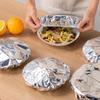 30/50Pcs Repeatable Aluminum Foil Insulation Cover Elastic Heat-Resistant Food Covers for Kitchen