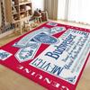B-BudweiserS Beer Door Mat Washable Non-Slip Living Room Sofa Chairs Area Mat Kitchen Toilet Rug