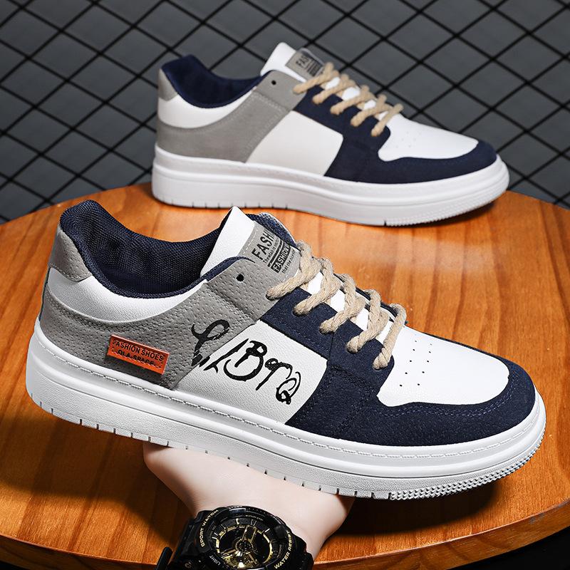 Модные кроссовки, трендовые туфли на шнуровке, мужская повседневная обувь на плоской подошве, легкая повседневная обувь для фитнеса для мужчин, нескользящая обувь для активного отдыха