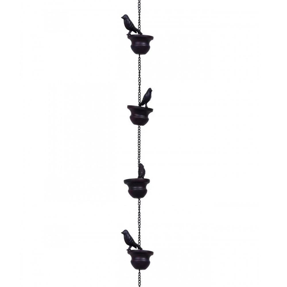 Mobile Birds Rainwater Chain Metal Drainage Chain Fashion Rain Chain  for Outdoor Decor