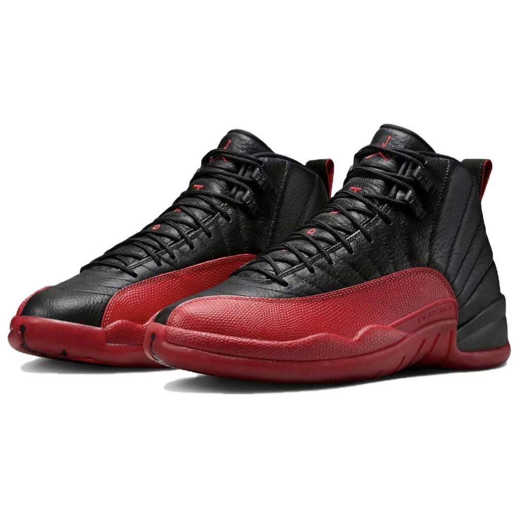 Кроссовки Air Jordan 12 Retro Flu Game 2025 Unisex Black Varsity-Red CT8013-002
