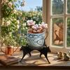 Desk Storage Display Rack Dog Shape Flower Pot Holder Cute Flowerpot Tray  Home