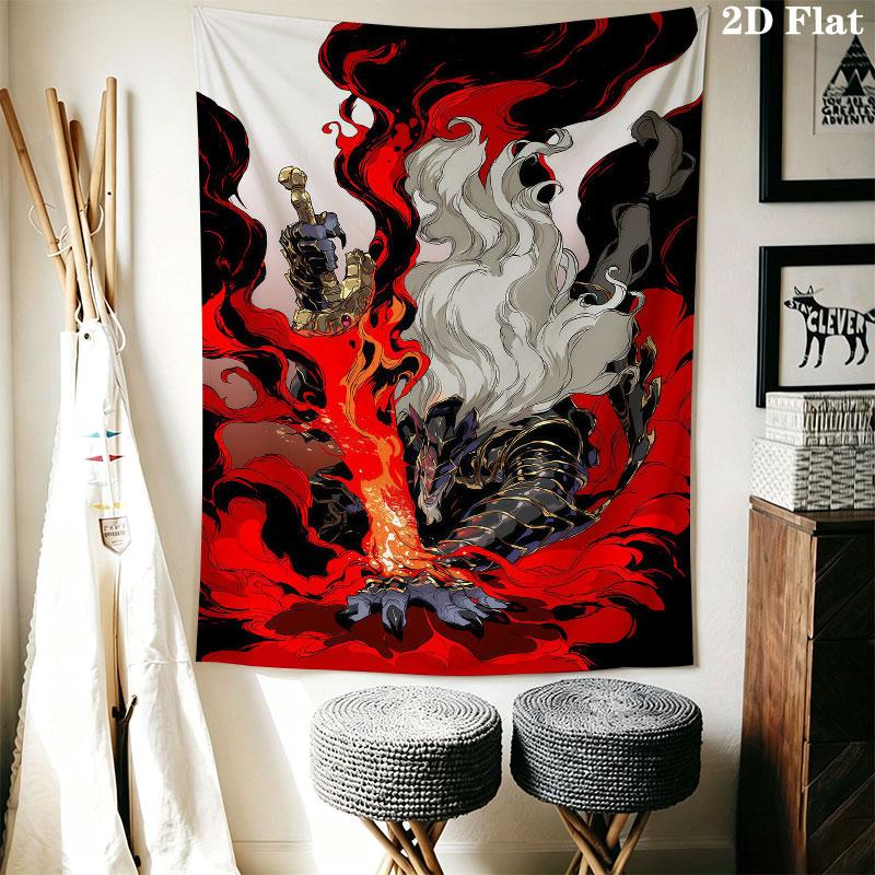 Malenia Fury Wall Hanging Printed Fabric Blanket Decorative Tapestries for Bedroom Living Room Home Decor