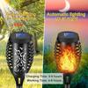 1/2Pcs Solar Flame Lights Torch Flickering Light Waterproof Garden Decoration Outdoor Lawn Tiki Led Path Yard Patio Floor Lamp