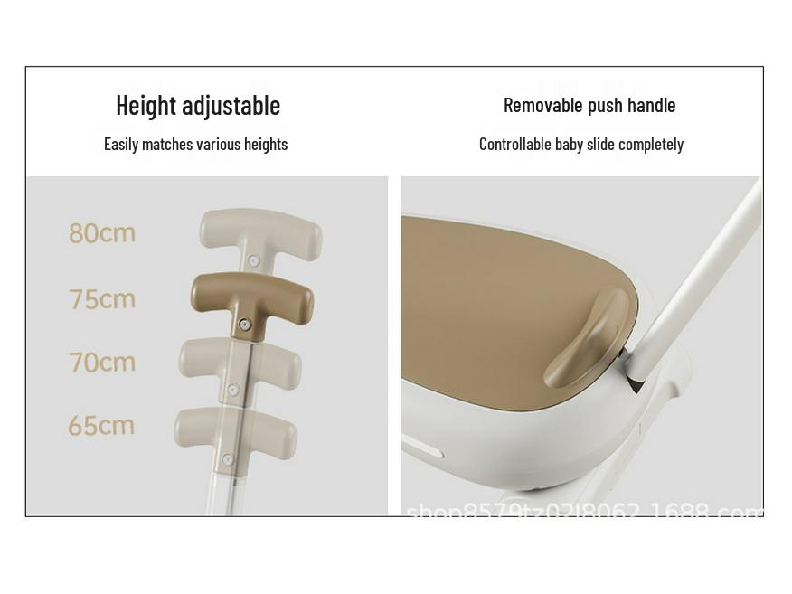 Children's Twist Car with Parent-Child Co-Riding, Suitable for Ages 1-8, Silent Wheels, Push Rod & Handle, Adult-Friendly Wiggle Car.