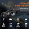 New 3/4 Lens 360 Degrees Dash Cam Auto WIFI Car DVR 1080P Video Recorder Rear View Camera 24H Parking Monitor Car Assecories