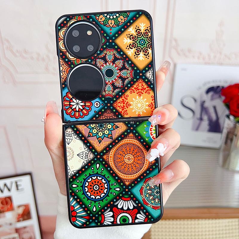 Чехол для телефона в национальном стиле, тонкий, мягкий, из ТПУ, противоударный, защитный чехол для OPPO Realme OnePlus Vivo Huawei Honor Xiaomi Redmi Samsung