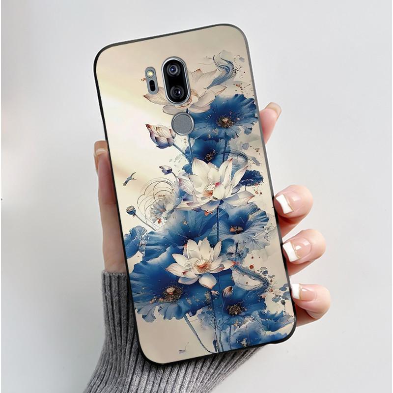 Casing For LG G7 ThinQ Case G710EM Luxury Dragon Cute Cool Boys Girls Soft TPU Black Silicone Matte Bumper LG G7ThinQ Back Cover