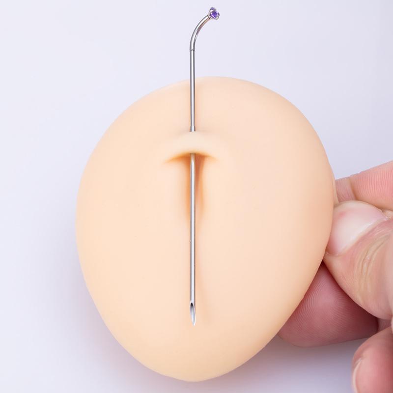 Вставной штифт из хирургической стали, коническая резьба, инструменты для ушей, губ, носа, соска, кожные штифты