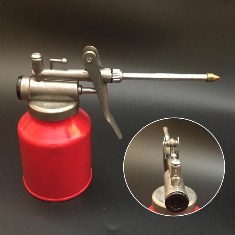 Pump Oiler Can Manual Oiler Portable Pump Tool Oiler Lubrication Oil Can Bottle for Applications Auto Home Lubricating Airbrush