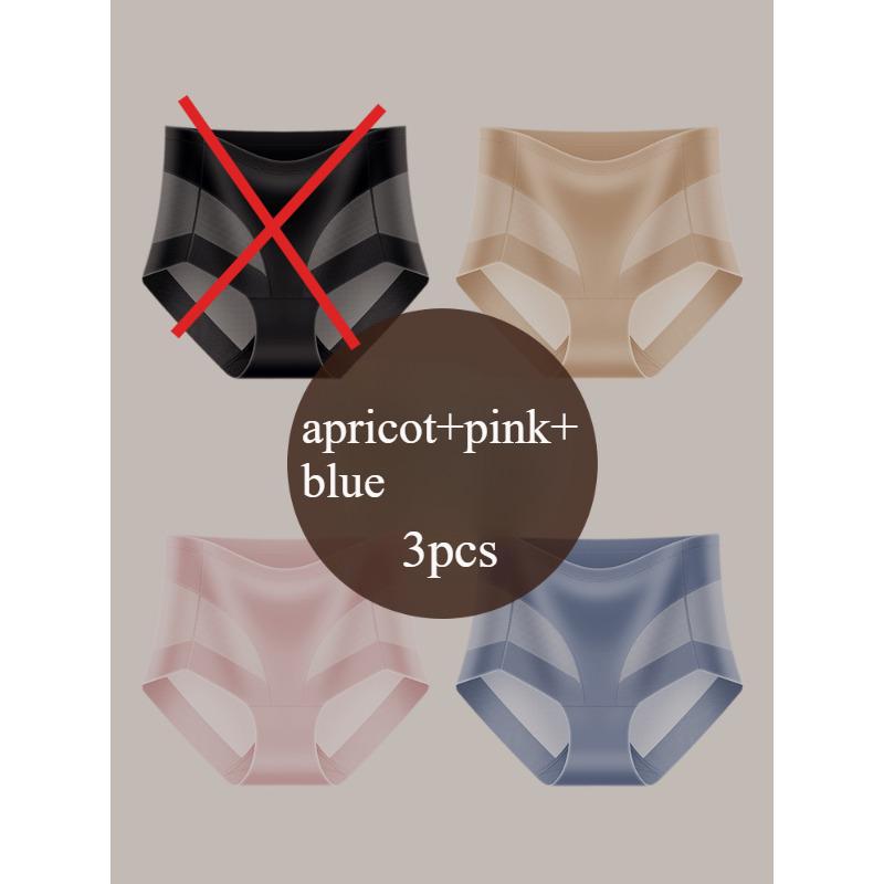 Нижнее белье с высокой талией для живота и бедер для женщин, летние тонкие сексуальные кружевные трусы, сетчатые легкие дышащие популярные треугольные трусики