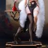 Красивая аниме-фигурка в масштабе 1/6 Китайское ципао с дизайном Феникса, с настоящими чулками-сеточкой, меховая шаль для коллекционеров аниме