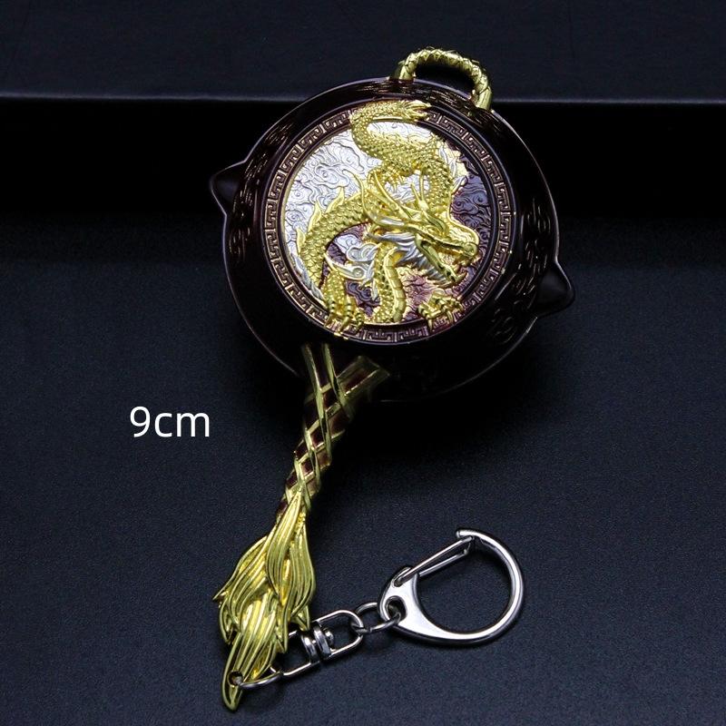 Multiple Styles M416 PUBG Toy Gun Metal Weapon Model Pan Keychain Assemble Parts Alloy Light Key Chain Car Pendant Gift Toy