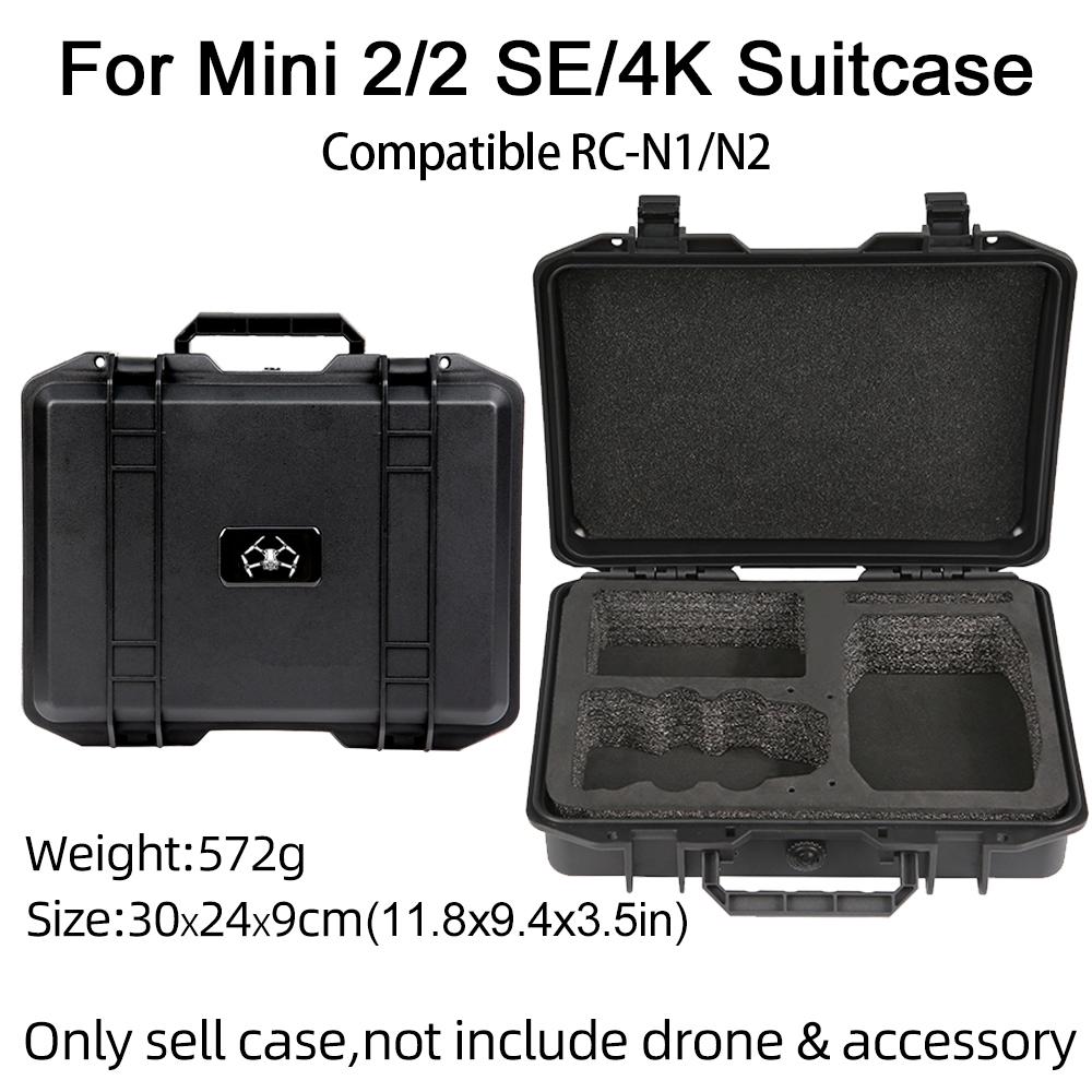 Waterproof Case Storage Box Suitcase Hard Case Explosion-proof Large Capacity Drone Handbag For DJI Mini 4K/Mini 2/Mini 2 SE