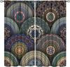 Юго-Восточная Азия Тайские цветочные полузатемняющие шторы Красочные Бохо Мандала Шторы Декор Спальня Гостиная Оконные Шторы