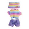17cm Doll Clothes 3-Piece Hat Sweater Pants Sets Handmade Baby Doll Outfits Stylish Adorable Accessories for Doll Collectors