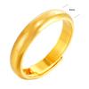 Sand Gold Ring for Women, Long-lasting Color Retention, Niche Sweet Imitation Gold Open Female Ring, Copper Alloy Accessories